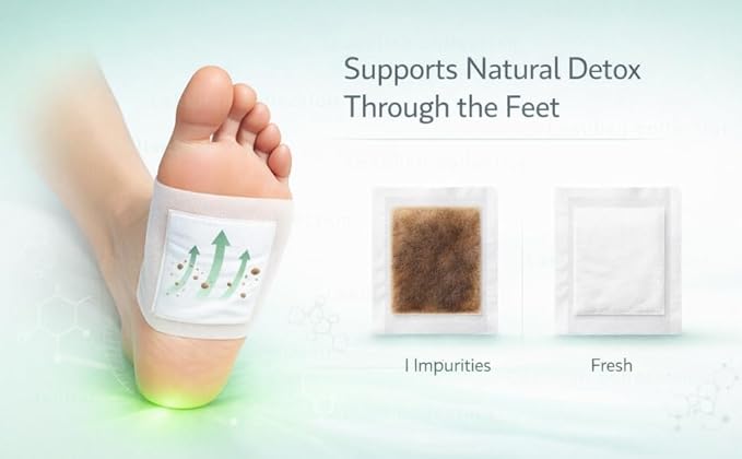 SilkSoothe Night Foot Pads — Plant-Based Detox with Acupoint Micro-Massage.