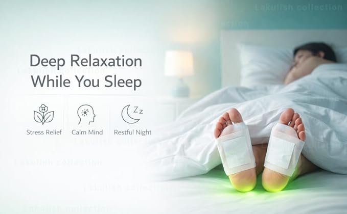 SilkSoothe Night Foot Pads — Plant-Based Detox with Acupoint Micro-Massage.