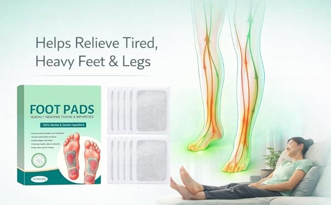SilkSoothe Night Foot Pads — Plant-Based Detox with Acupoint Micro-Massage.